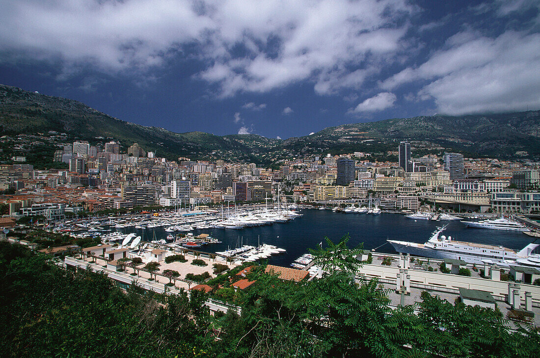 La Condamine and view over the hafen, Monaco, Cote d´Azur