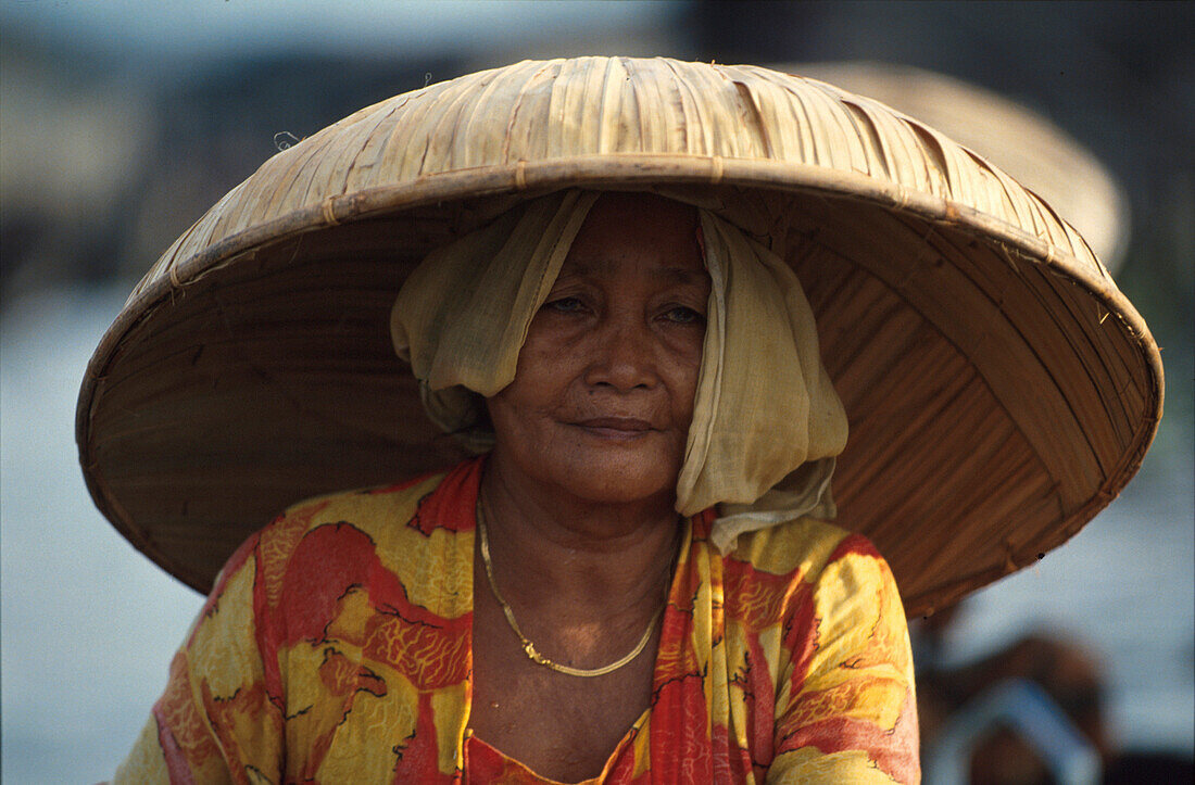 Marktfrau, Sued-Kalimantan Indonesien