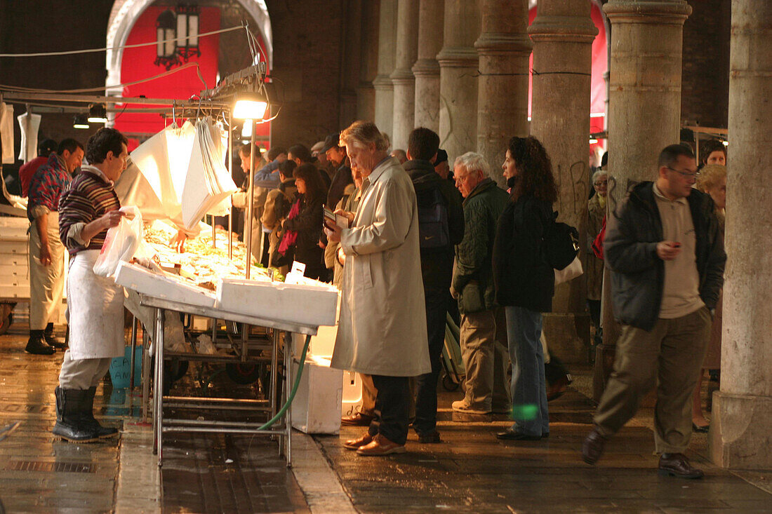 Rialto Fishmarket, San Polo Venice, Italy