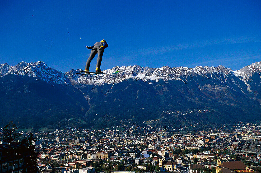 Ski- Jumping , Ski-jumping , Innsbruck, Tyrol, Austria