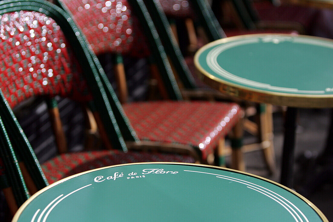 Cafe de Flore, St. Germain, Paris, Frankreich, Paris, St. Germain, Cafe de Flore