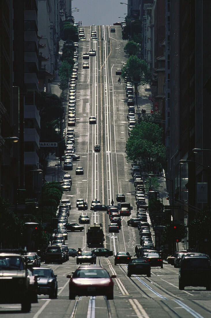 California Street, San Francisco Kalifornien, USA