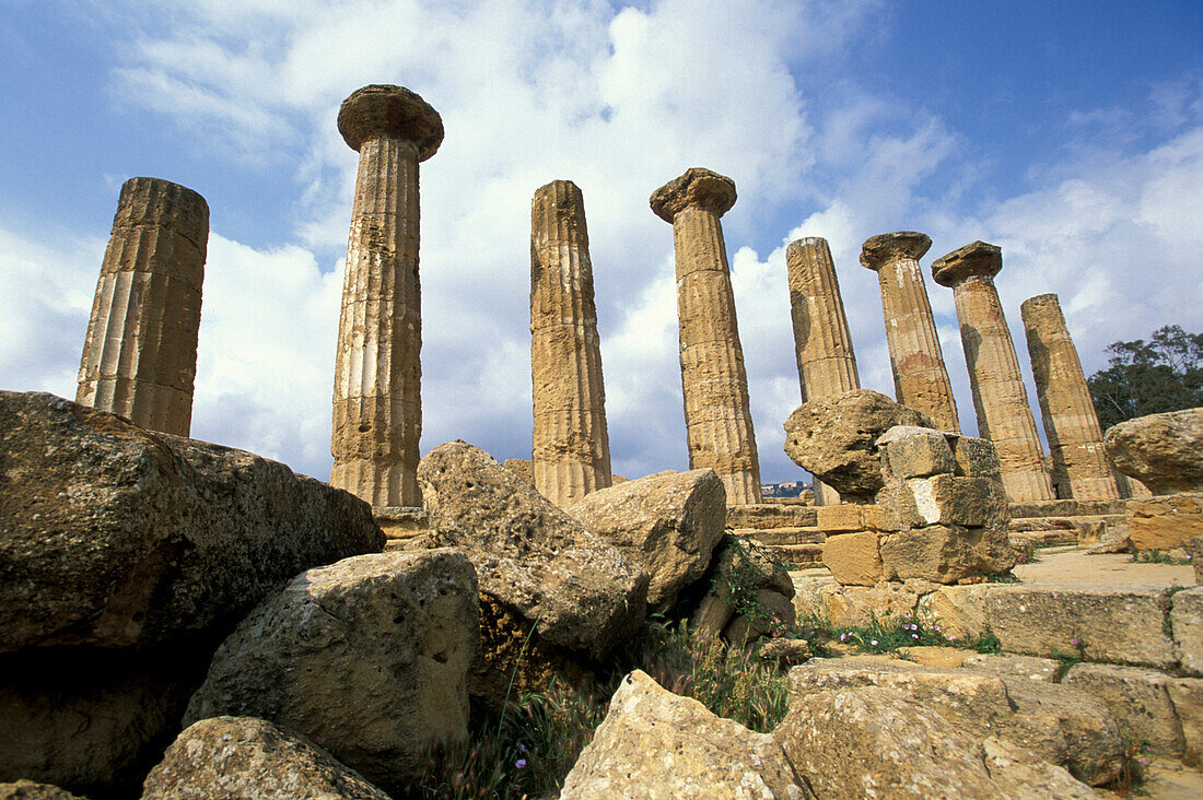 Tempelruine, Tal der Tempel, Agrigento, Sizilien, Italien