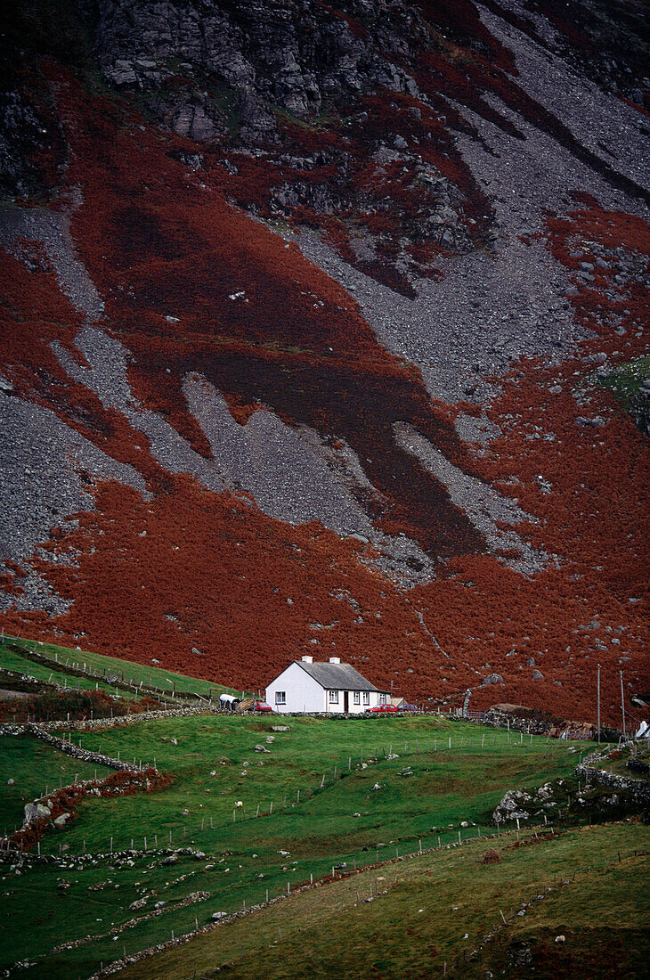 Haus in Landschaft, Donegal, Irland