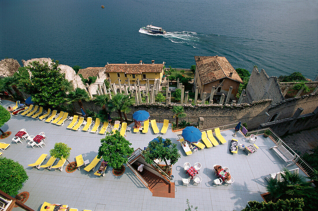 Hotel, Limone, Lake Garda, Trentino, Italy