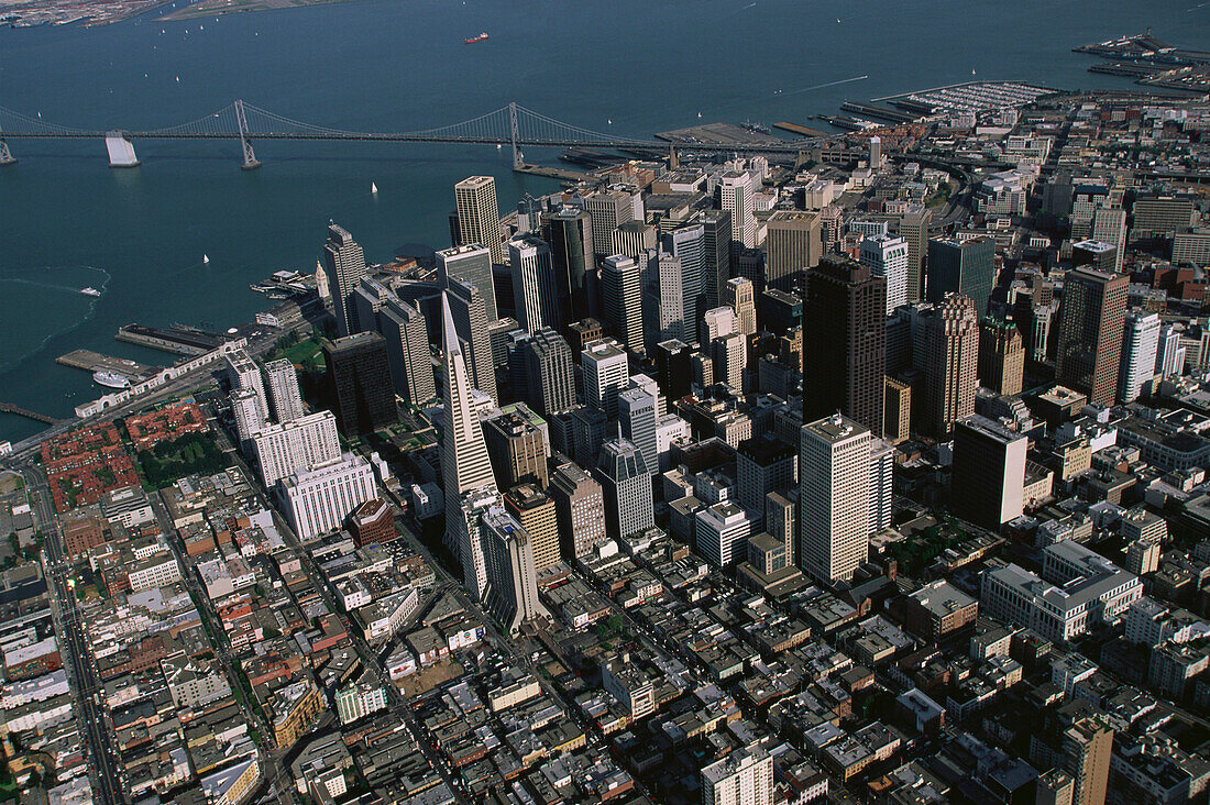 Blick auf Embarcadero, San Francisco Kalifornien, USA