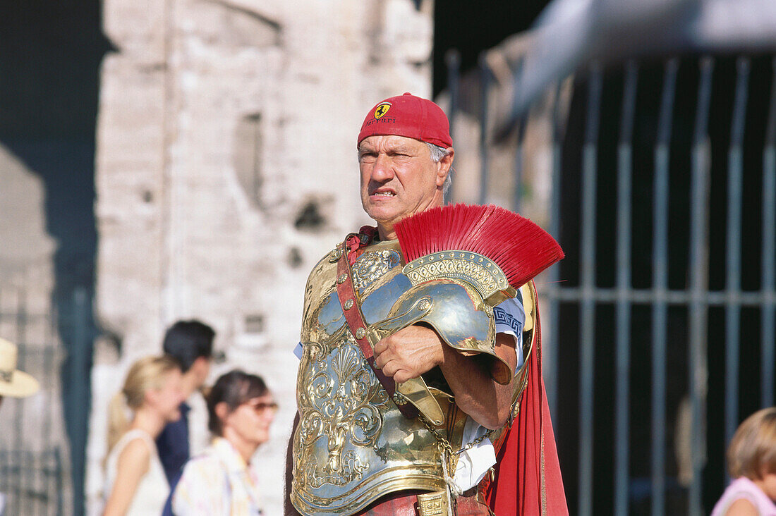 Älterer Mann in Verkleidung, Rom, Italien, Europa