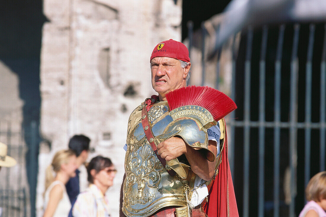 Mature man in disguise, Rome, Italy, Europe