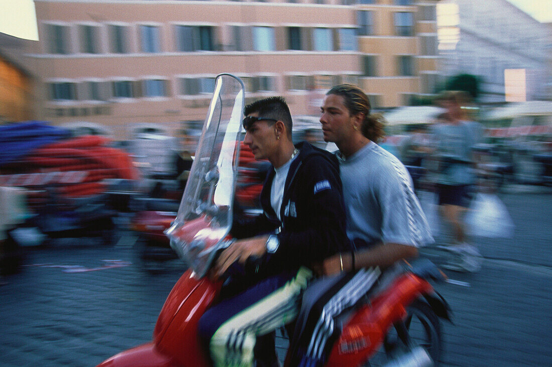 Motorrollerfahrer, Rom Italien