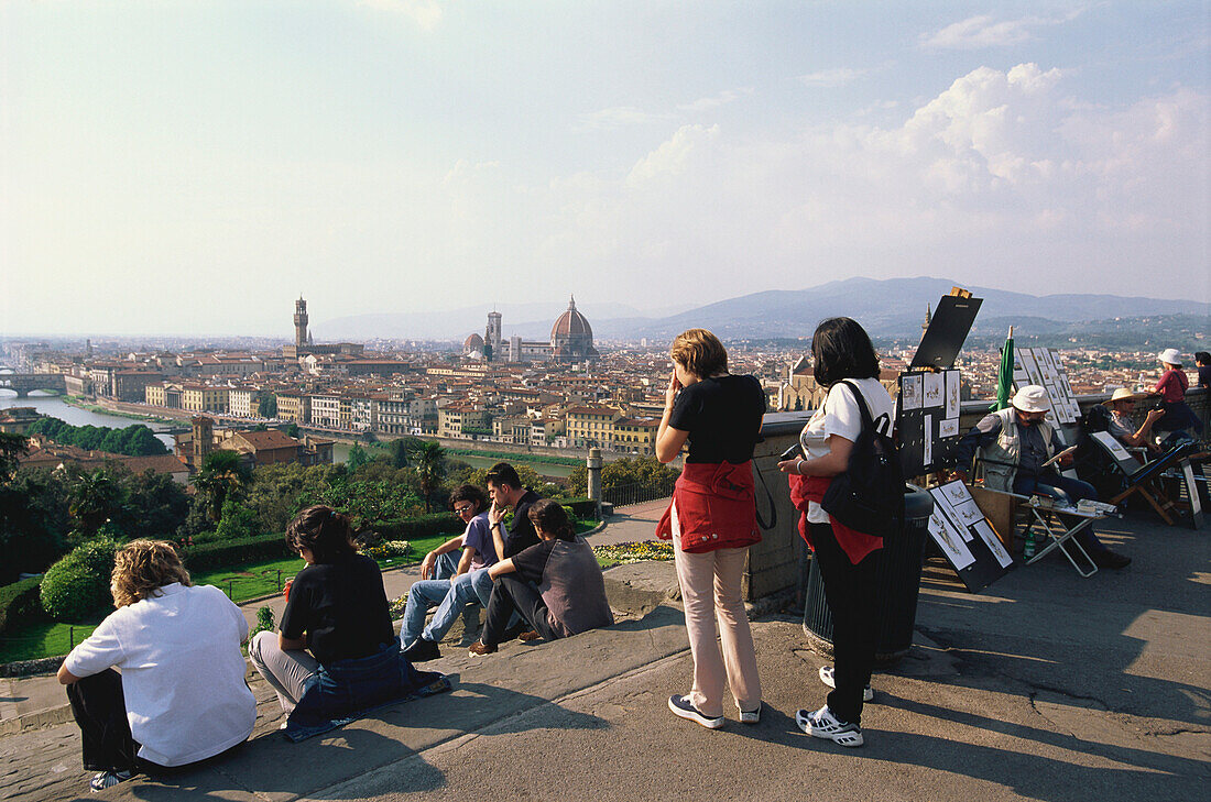 Piazzale Michelangelo, Florenz, Toskana Italien