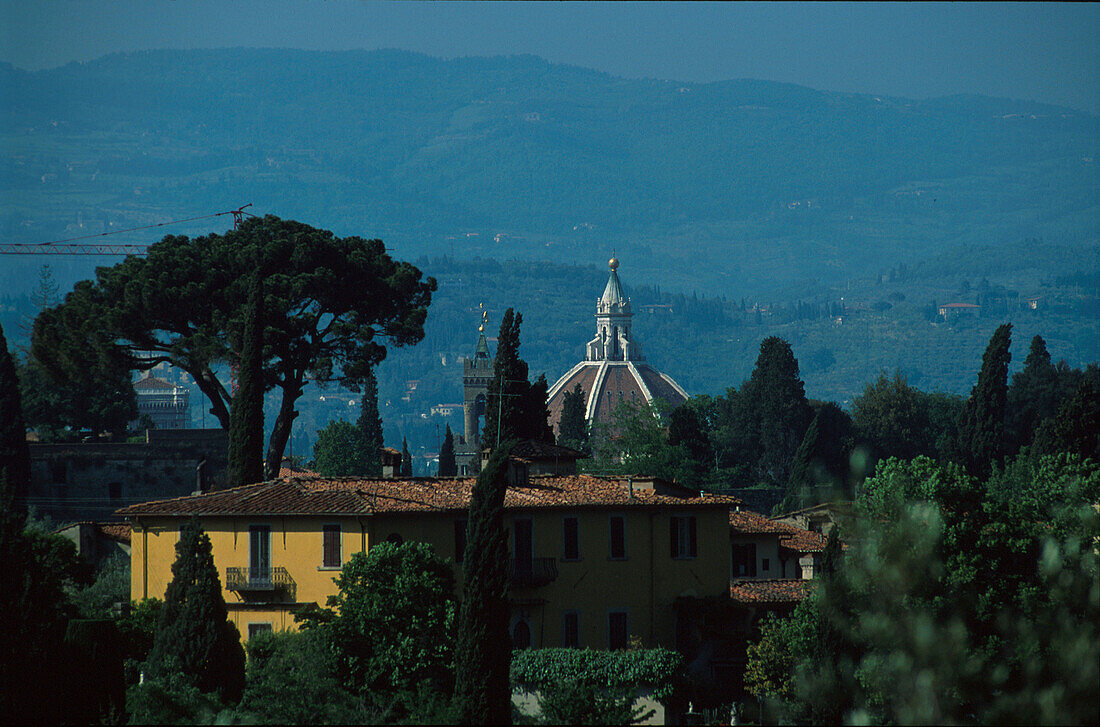 Blick ueber Florenz, Domkuppel, Toskana Italien