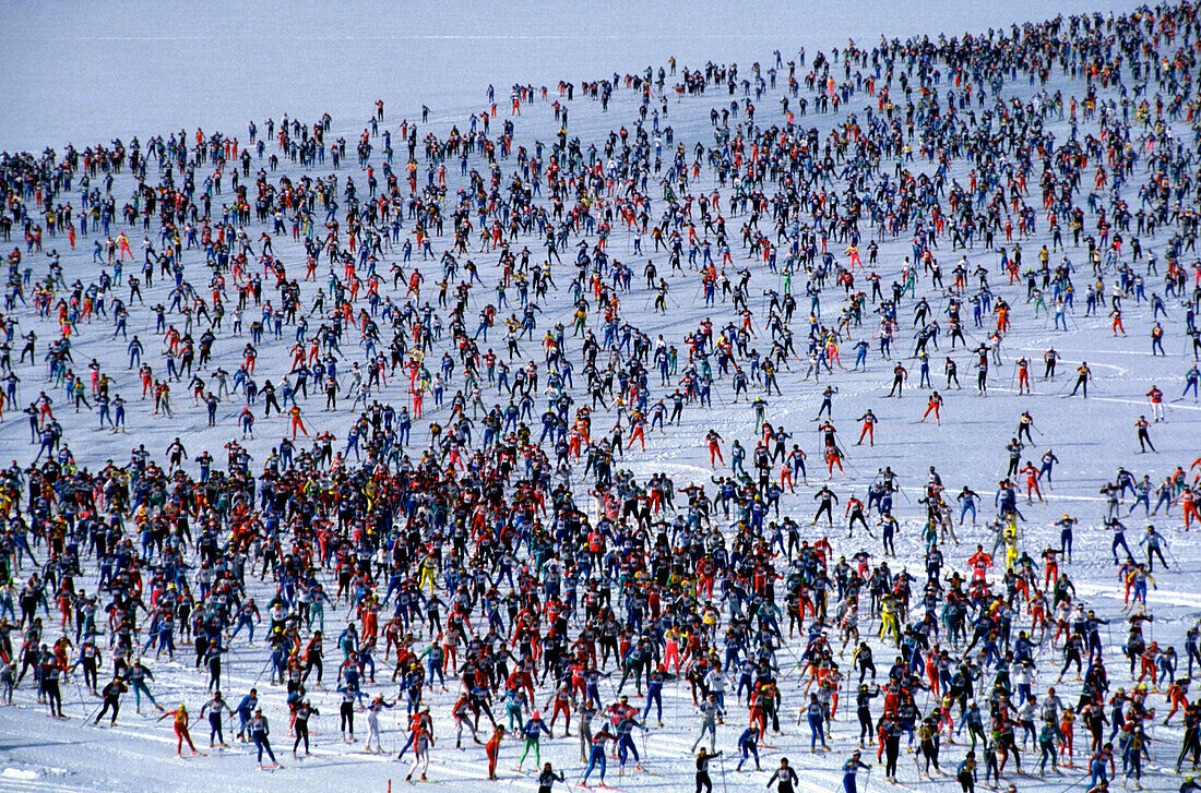 Engadiner Ski-Marathonlauf, Engadin, Graubünden, Schweiz