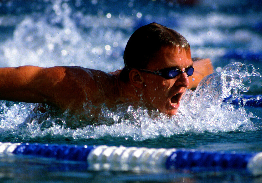 Michael Gross, 200 m Delfin, Schwimmen