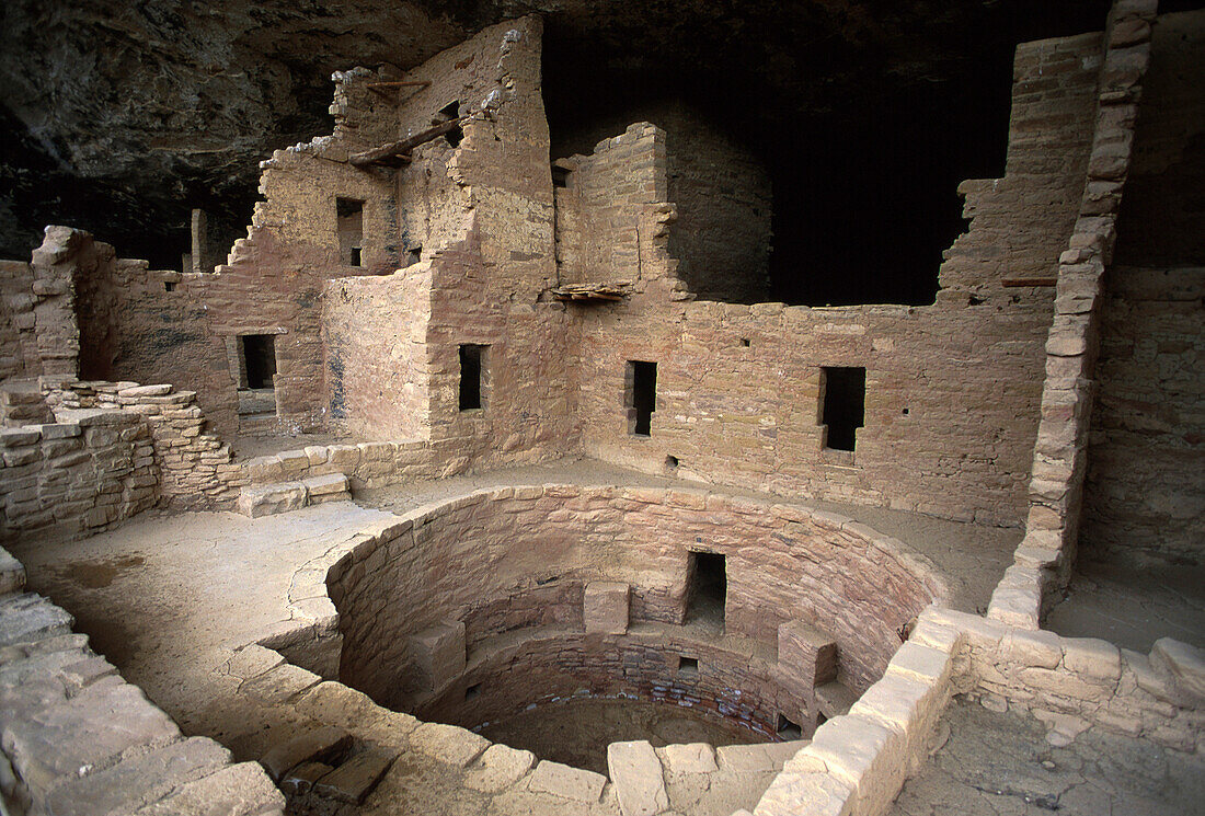 Cave homes, Mesa Verde National Park, Colorado USA