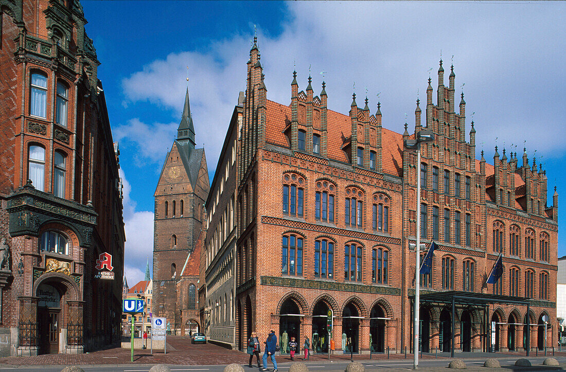 Altes Rathaus mit Marktkirche, Hannover, Niedersachsen, Deutschland