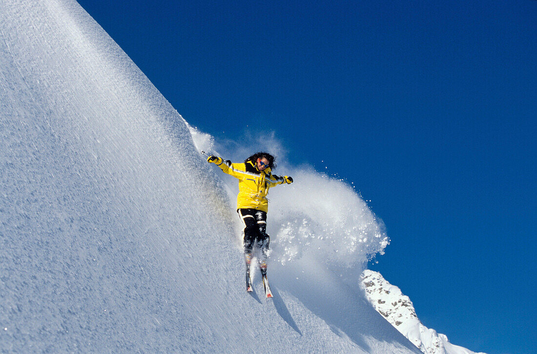 Ski, Freeskiing, Frau