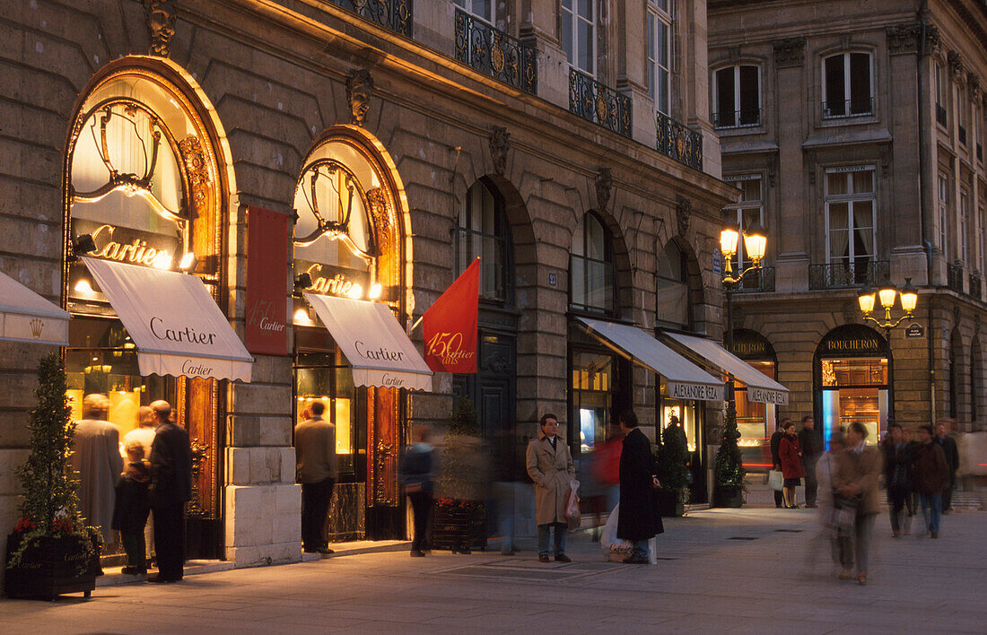 Place Vendome, Luxusshop, Paris, Frankreich Europa