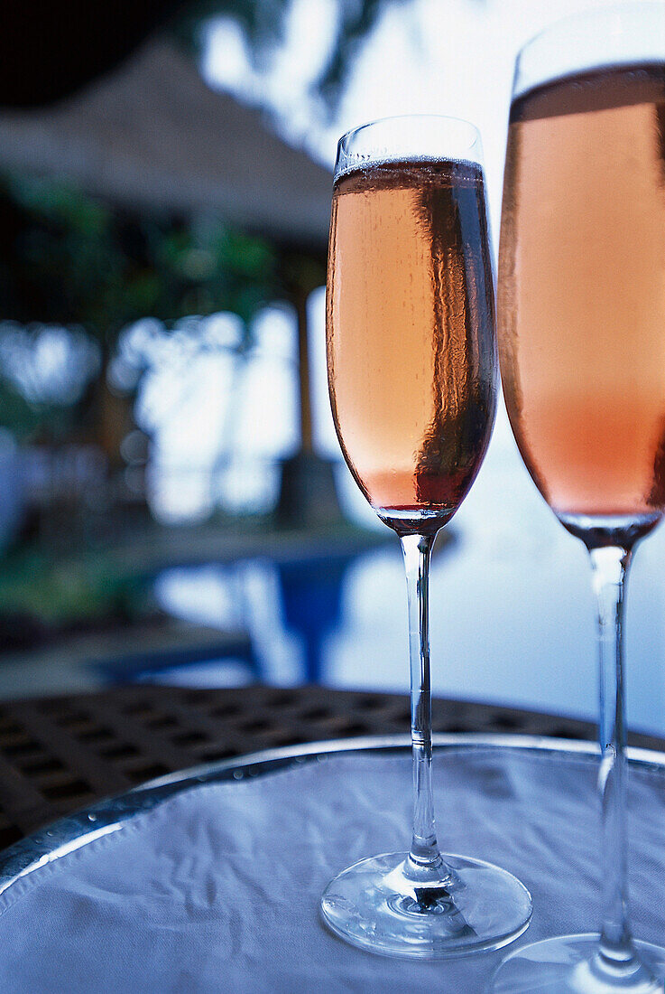 Rosé Champagner, Hotel Oberoi Mauritius