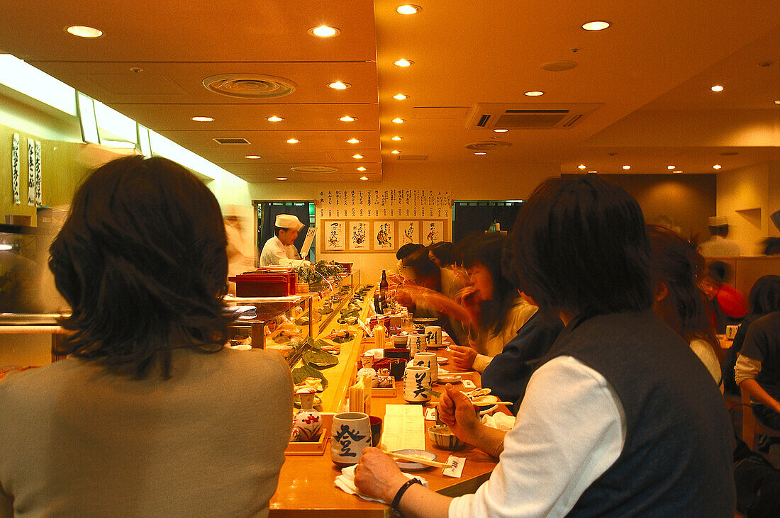 Sushi Restaurant, Tokyo, Japan