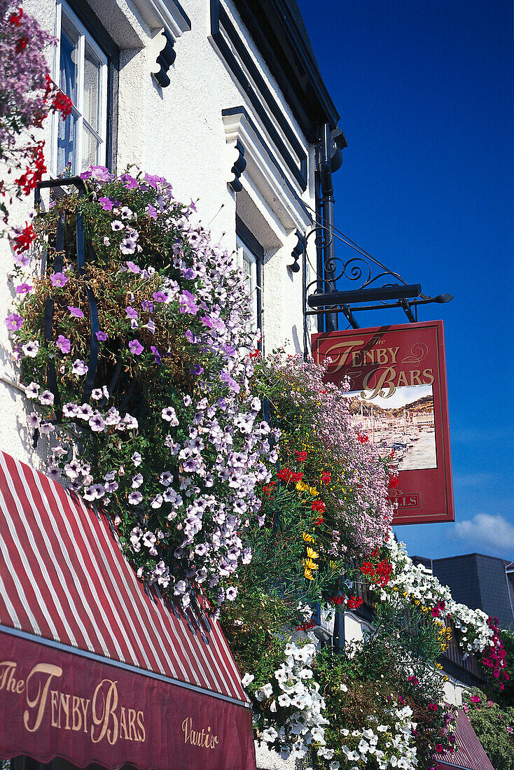 House facade, Jersey, Channel Islands, Großbritannien