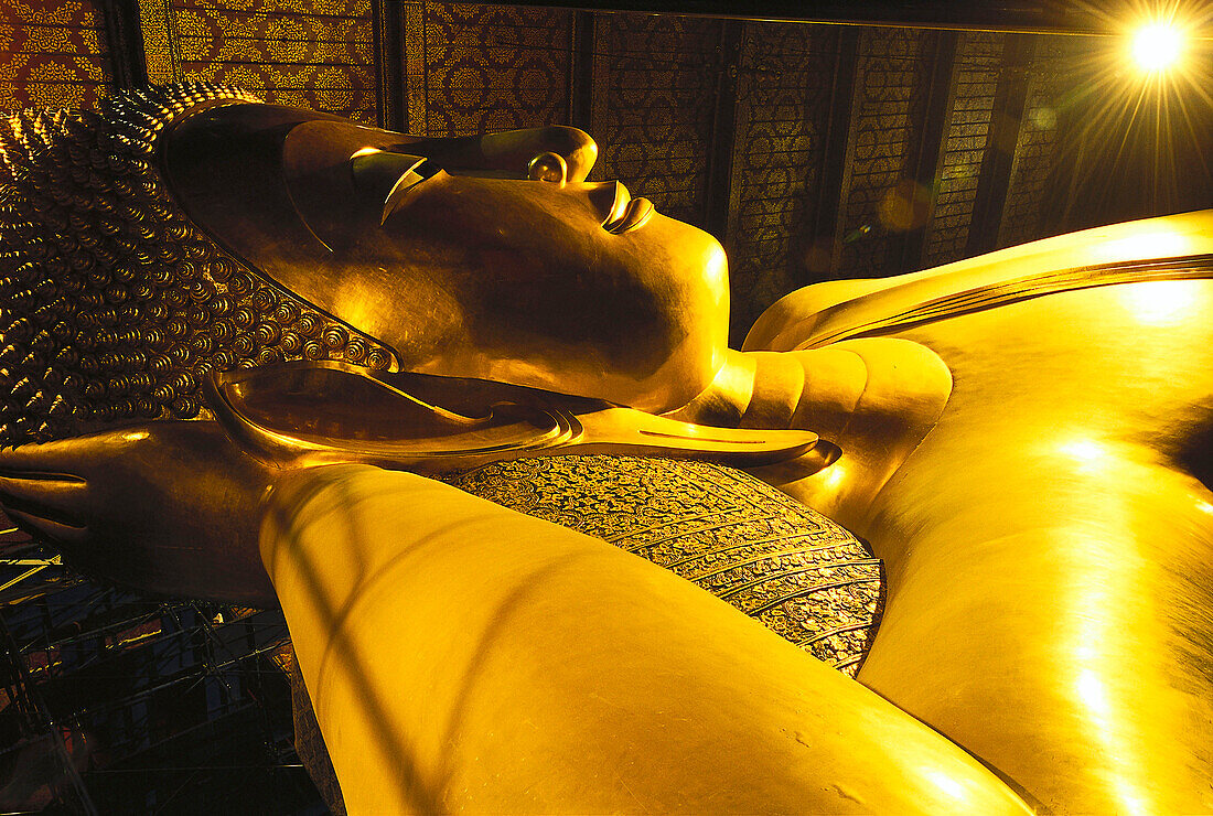 Wat Pho Tempel, Liegender Buddha, Bangkok, Thailand
