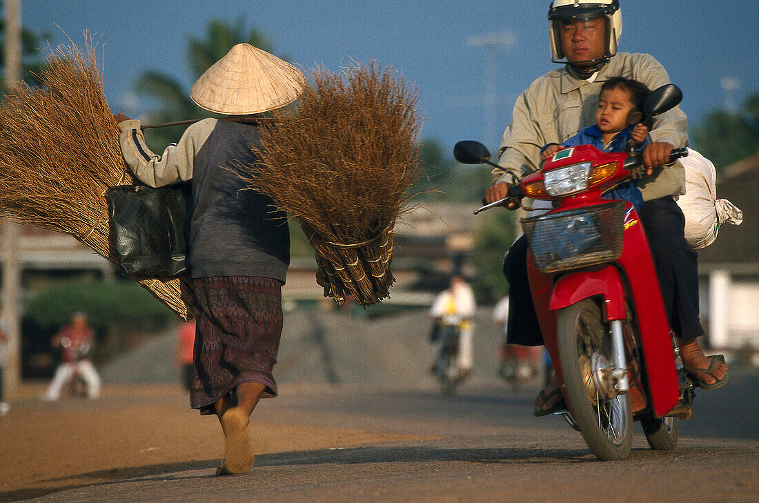 Verkehr, Pakse, Südlaos Laos