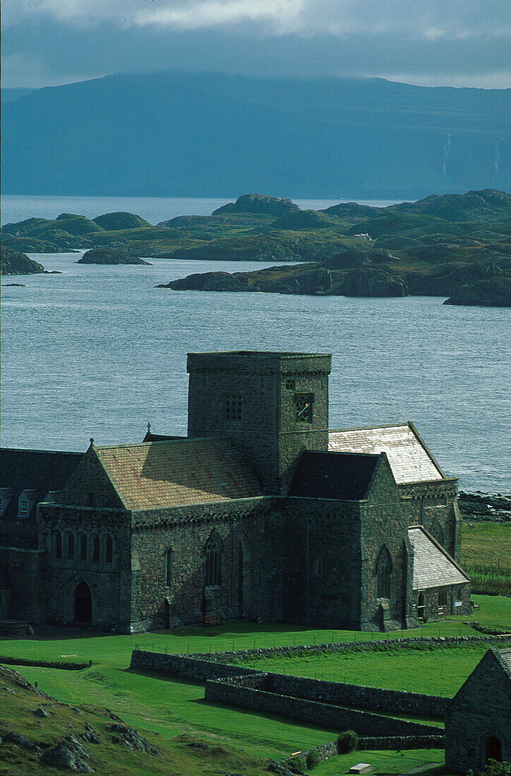 Iona, Kathedrale und Abtei, Insel Iona, Hebriden Schottland, Grossbritannien