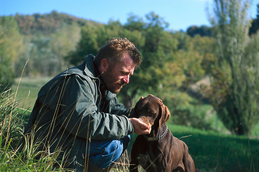 Truffle seeker, Aqualagna, Marche, Italy