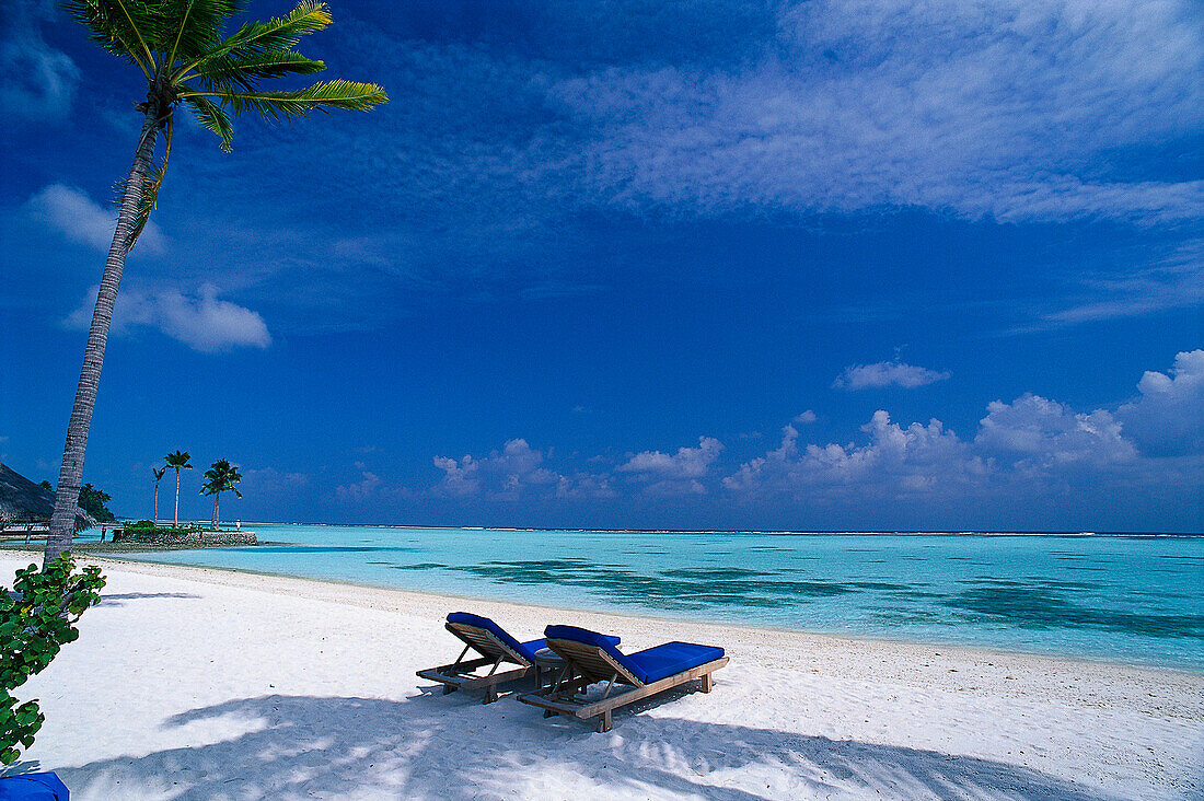 Hammock on the beach, Four Seasons Resort, Kuda Hurra, Maldives