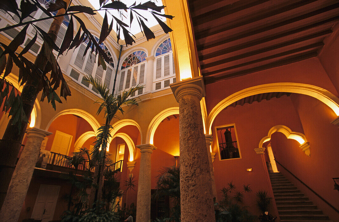 Courtyard of the Havana Club, Havana, Cuba