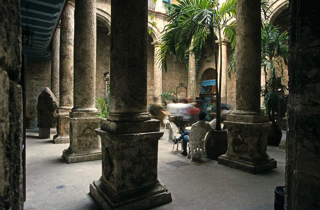 courtyard of Havana Club Cuba