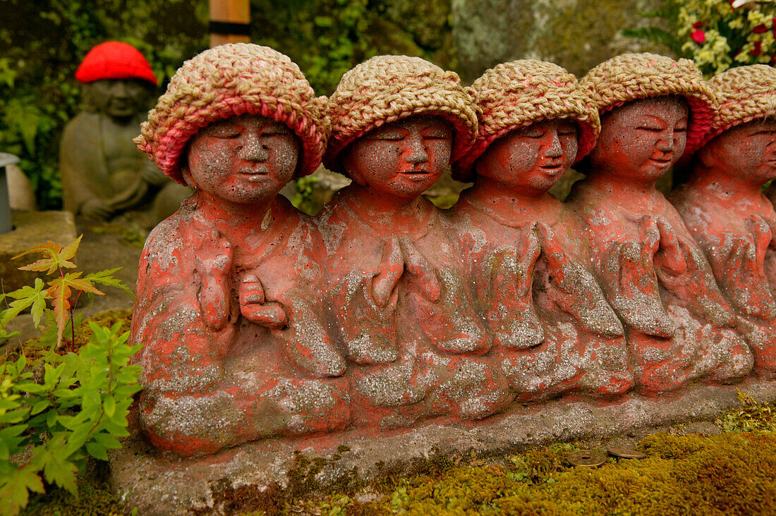 Jizo-figures, Hase Kannon Temple, Kamakura, Japan