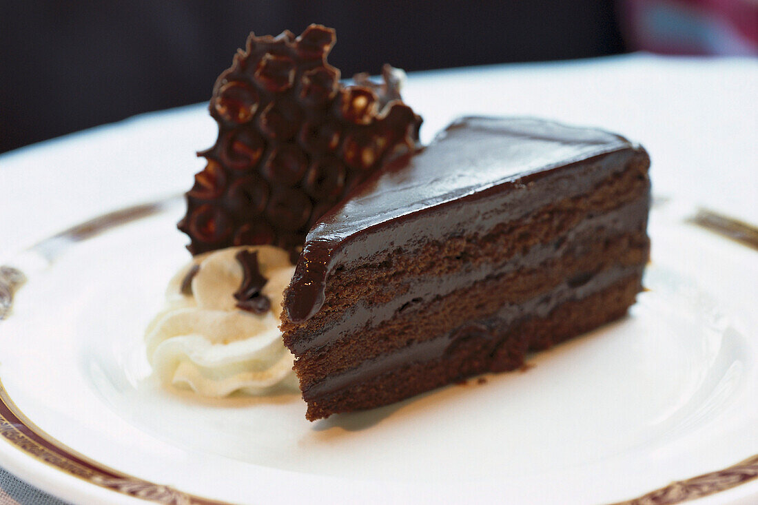 Chocolatecake, Café Terrasse, Zürich Switzerland