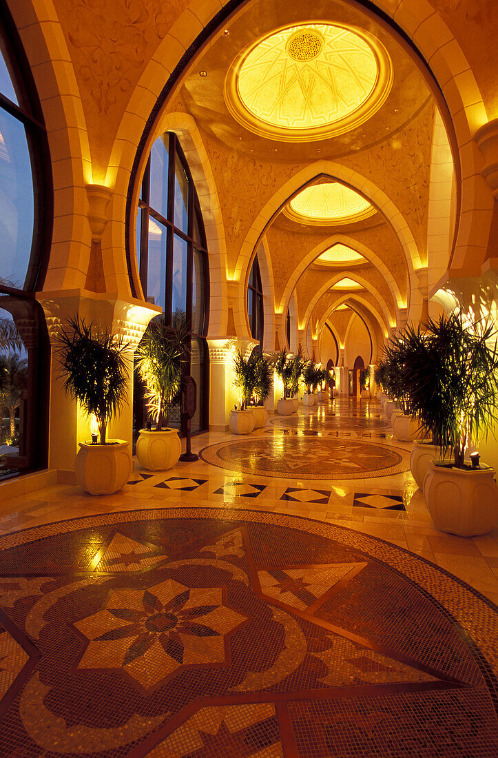 Interior view of the Royal Mirage Hotel, Dubai, United Arab Emirates