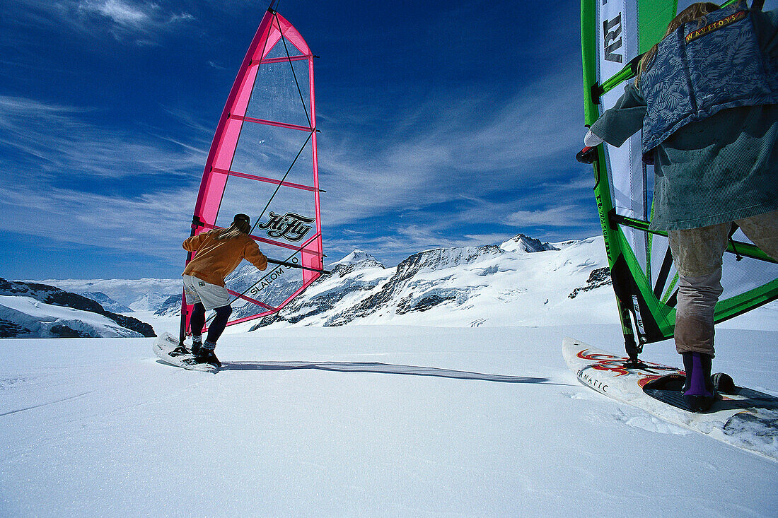 Windsurfen am Jungfraujoch