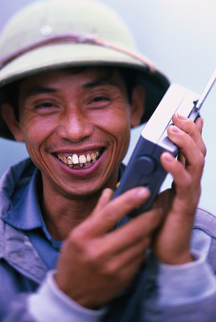 Man with a radio, Halong Vietnam