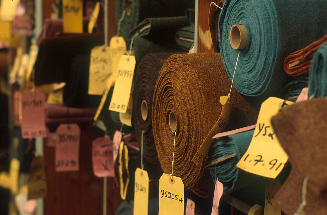 Mackenzie' s Tweedfabrik, Stornoway, Tweed Schottland