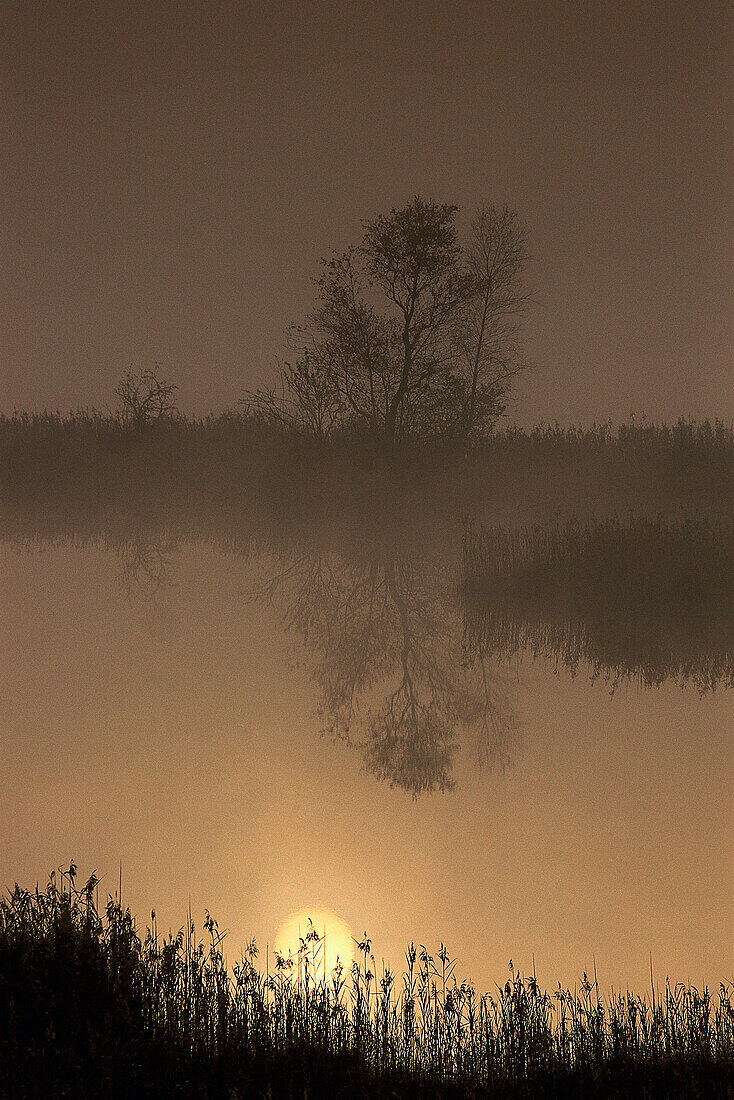 Sunrise over a lake, Germany