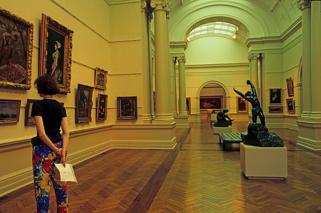 Interior of Art Gallery of NSW, Sydney, Australien, NSW, Kunstgallerie, Art Gallery of New South Wales, Victorian architecture