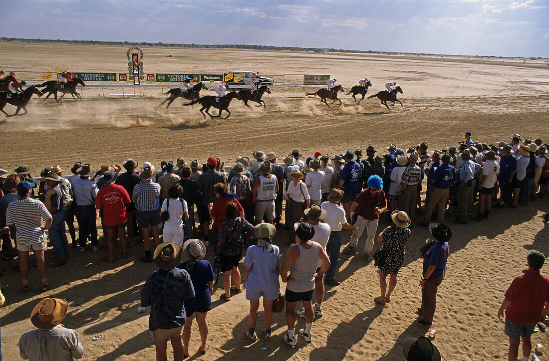 Jährliches Pferderenne in Birdsville, Birdsville, Queensland, Asutralien