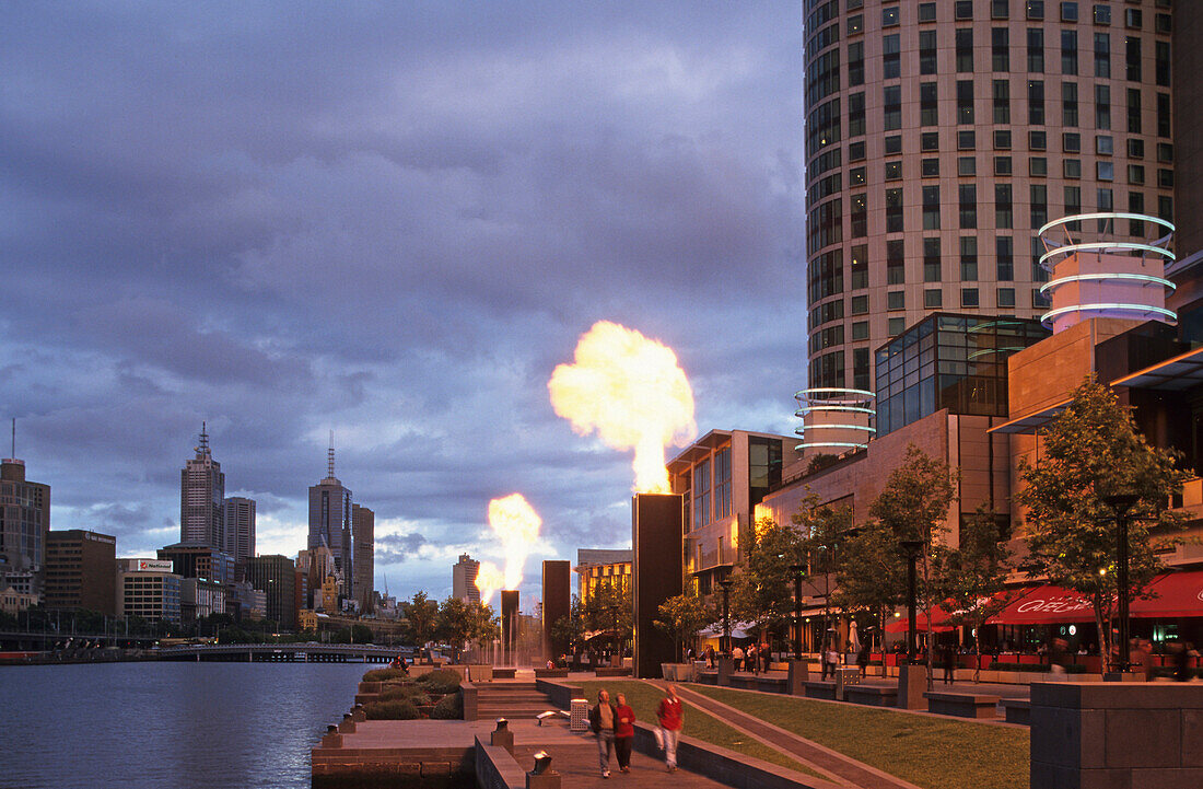 Crown Entertainment Centre, Casino, Yarra River, Melbourne, Victoria, Australia