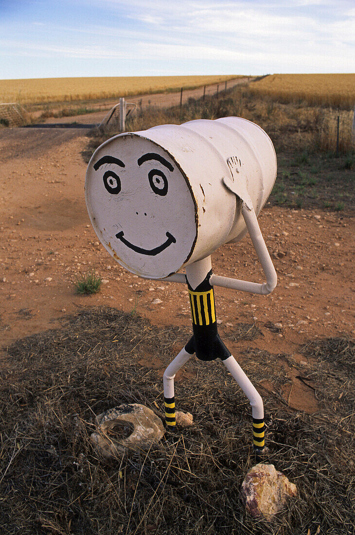 One funny mailbox, Nullarbor, South Australia, Australia