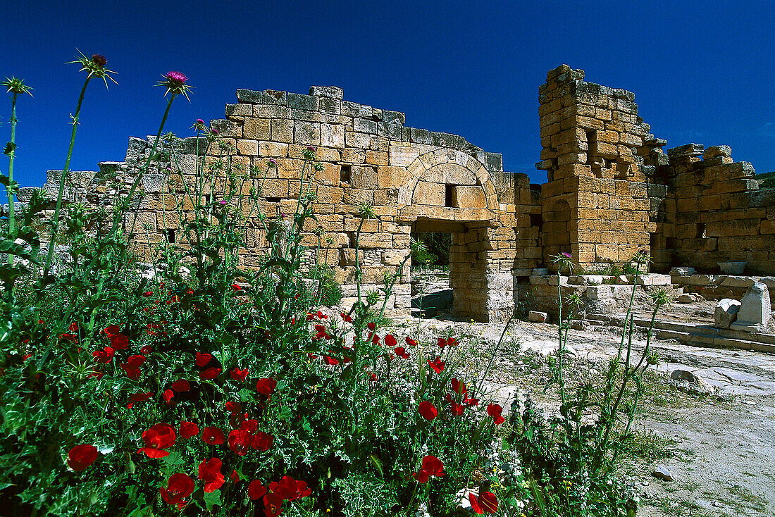Byzantinian Gate, Ancient city of Hierapolis near Pamukkale, Turkey