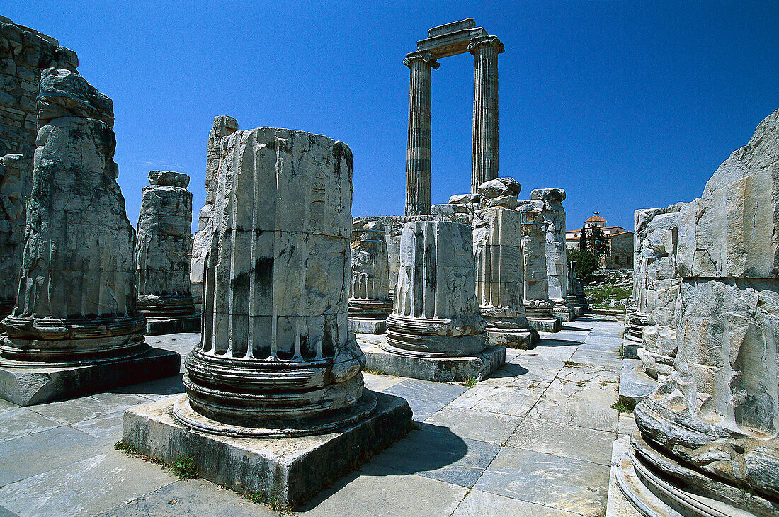 Temple of Apollo in the ancient city of Didyma, significant sanctuary and Oracle, Turkey