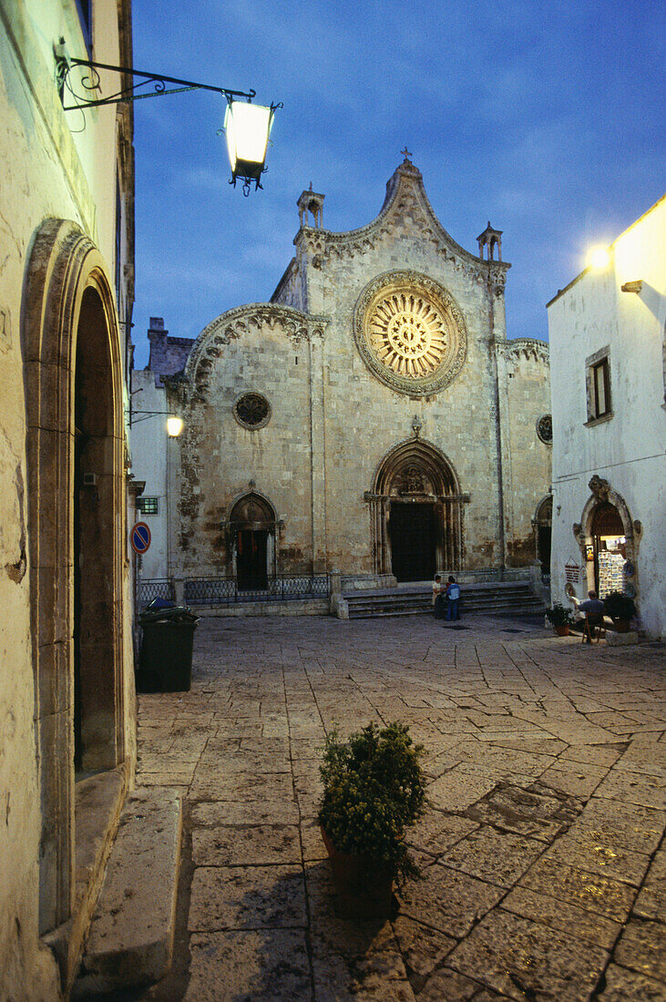 Exterior view of the Cathedral, Ostuni, Gargano, Apulia, Italy