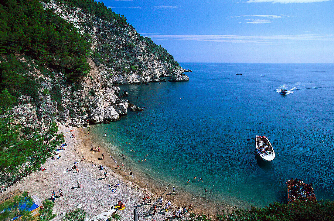 Bucht, Strand, Gargano, Apulien, Italien