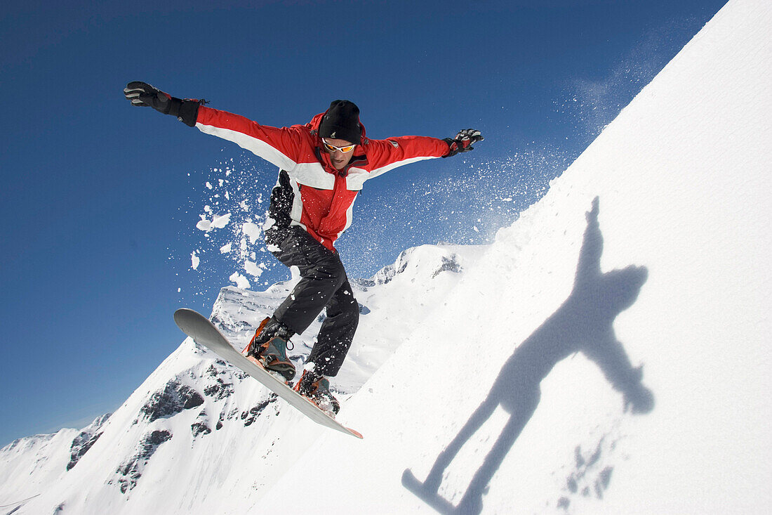 Snowboardfahren, Großglockner, Tirol, Österreich, europa