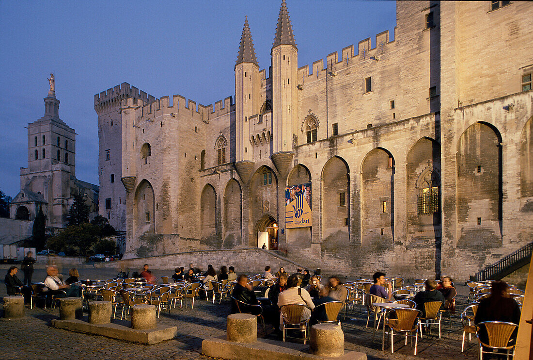Place du Palais, Avignon, Frankreich