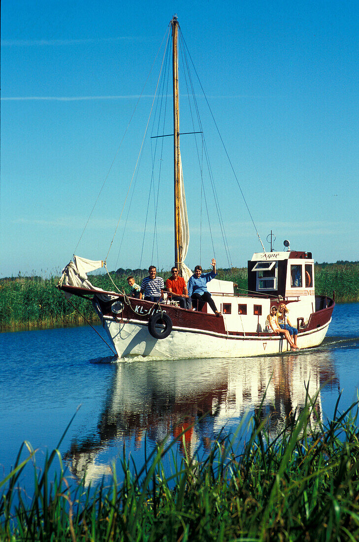 Boat trip, Dreverna, Kurische Nehrung, Lithuania Baltic States