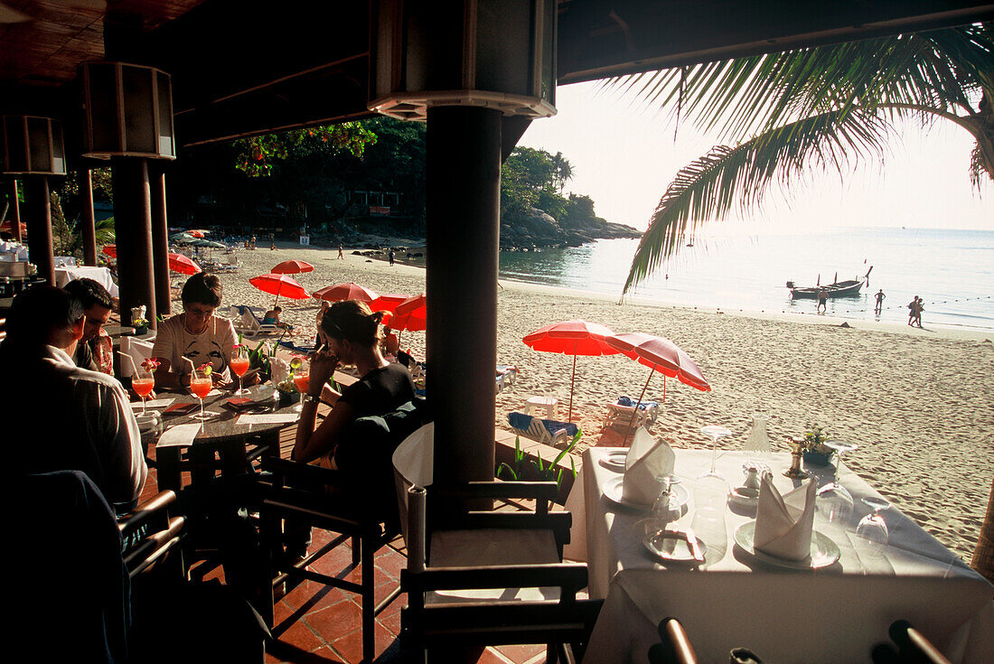 Restaurant on Kata Beach, Phuket, Andaman Sea, Thailand
